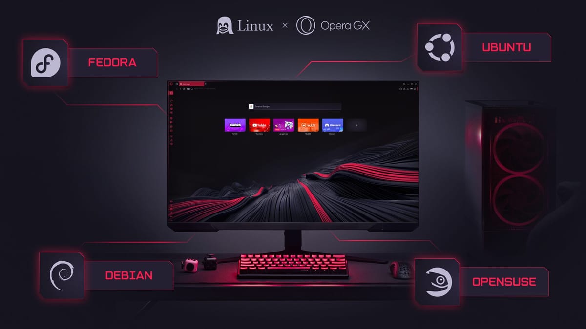 Opera GX arrive sur Linux
