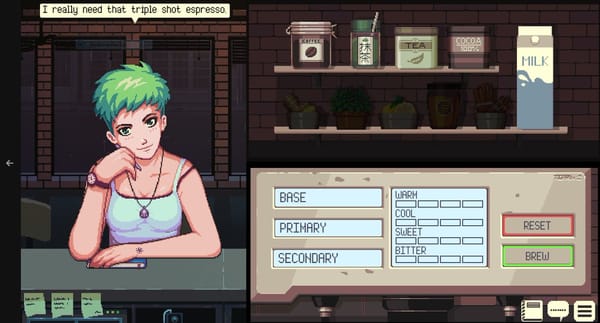 Coffee Talk un visual novel caféiné